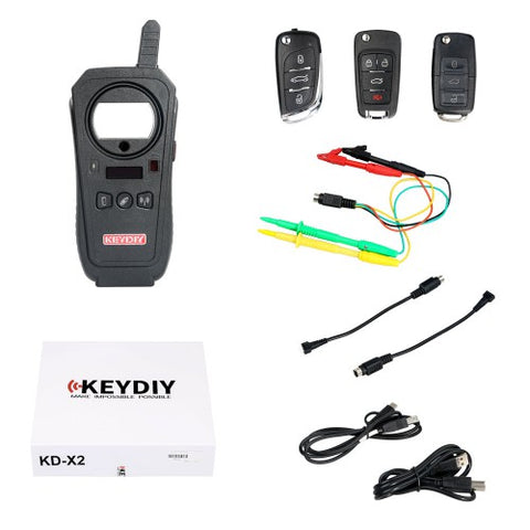 KEYDIY KD-X2 Car Key Garage Door Remote Maker Unlocker with Free ID48 96bit Transponder Copy Function - VXDAS Official Store
